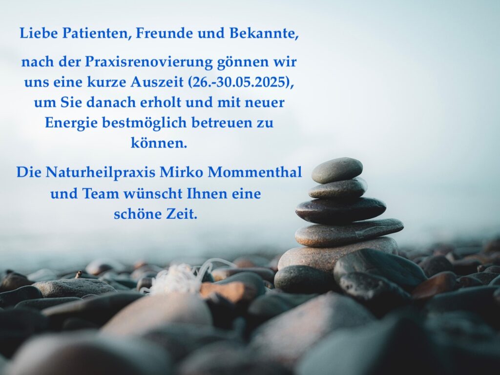 Wir machen Urlaub vom 26.-30.05.2025